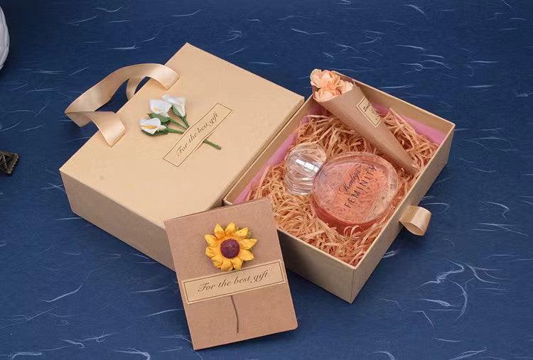 Pull-Out Kraft Bouquet Boxes-Package