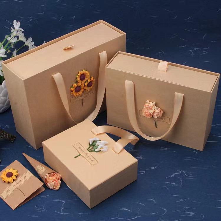 Pull-Out Kraft Bouquet Boxes-Package